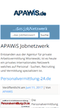 Mobile Screenshot of apawis.de